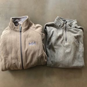 North Face and Helly Hansen fleece bundle